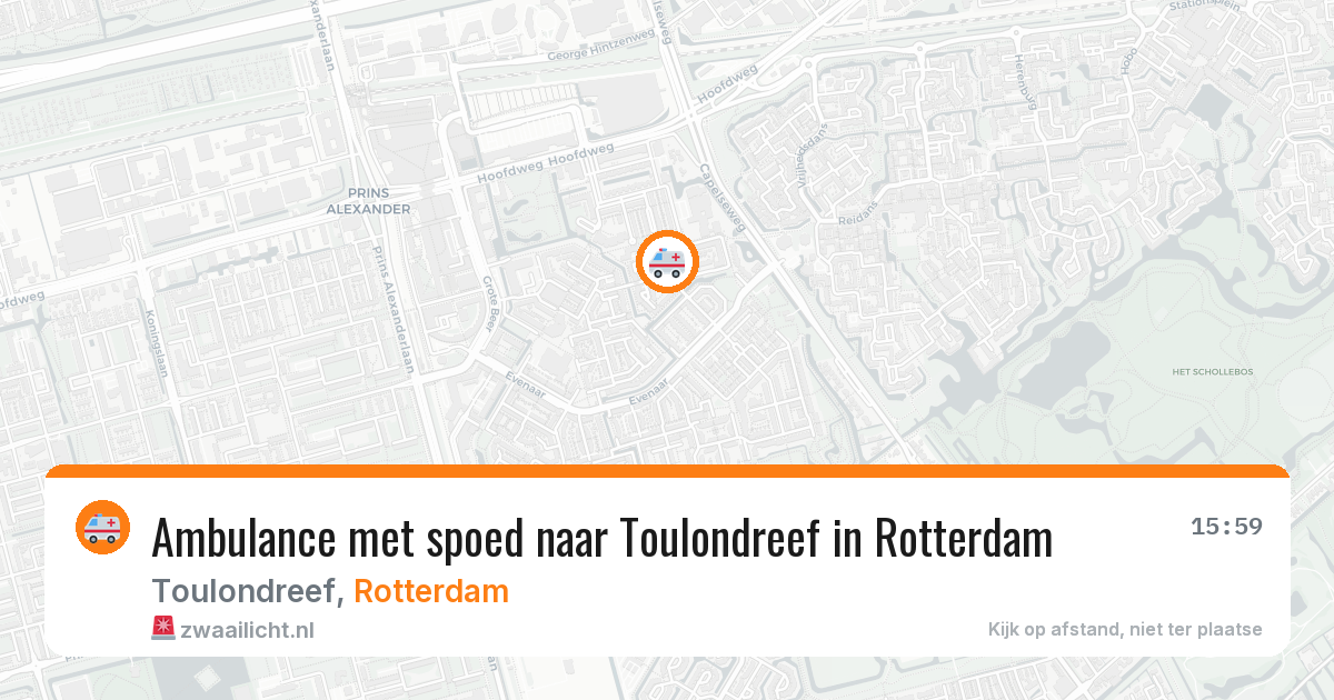 Ambulance met spoed naar Toulondreef in Rotterdam — 31 mrt 2026