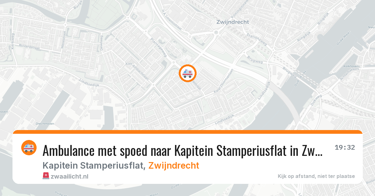 Ambulance met spoed naar Kapitein Stamperiusflat in Zwijndrecht — 17 feb 2026