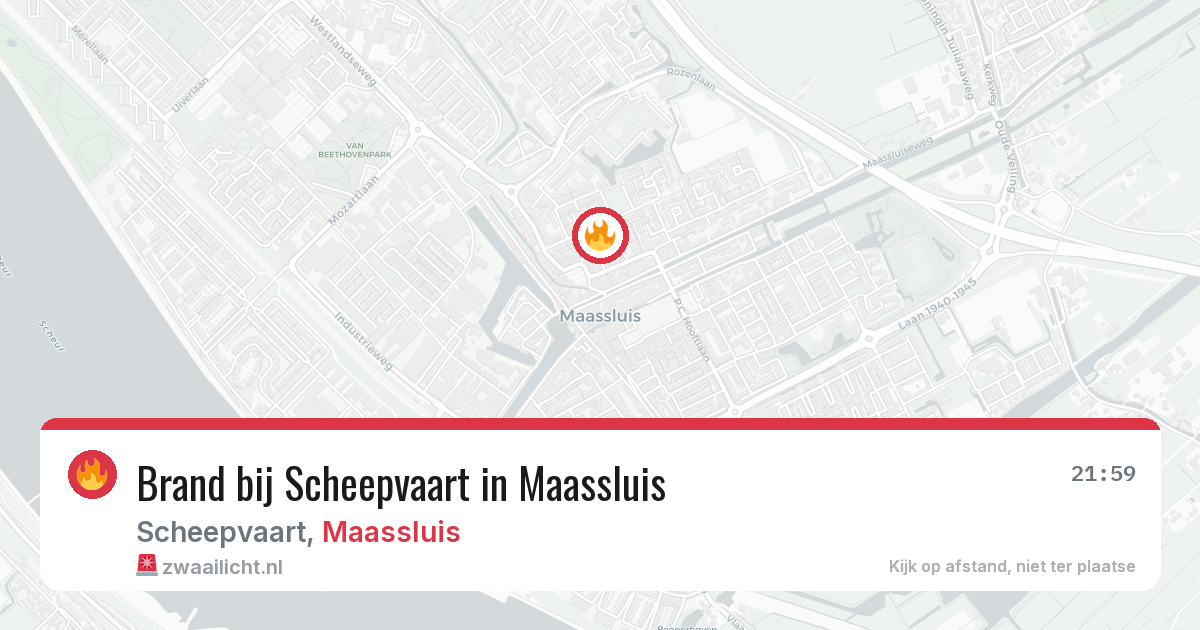 Brand bij Scheepvaart in Maassluis — 18 mrt 2026