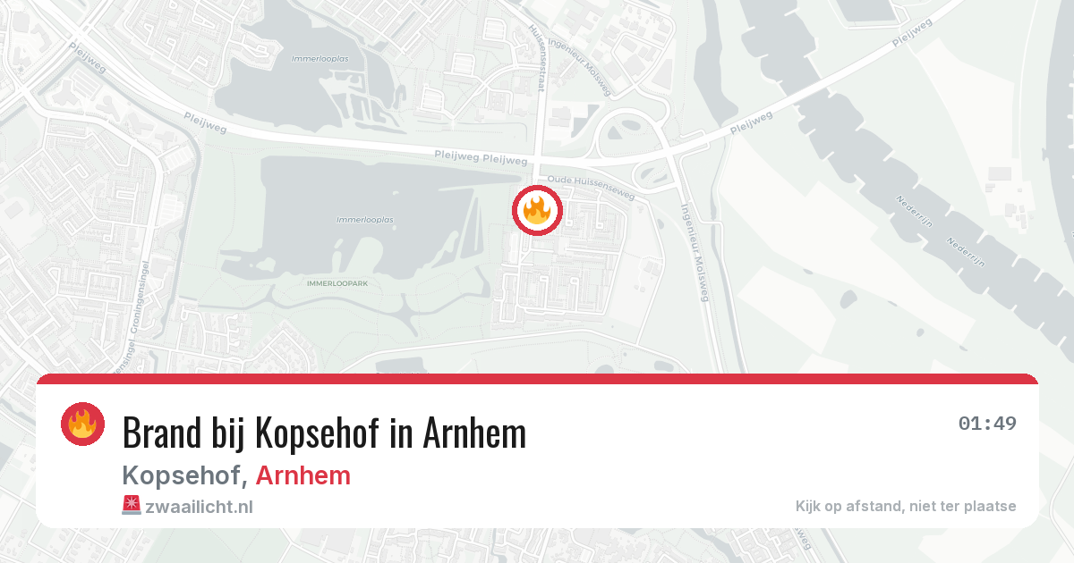 Brand bij Kopsehof in Arnhem — 26 apr 2026