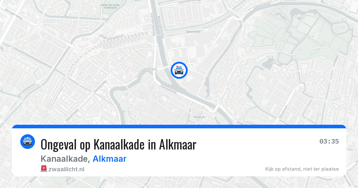 Ongeval op Kanaalkade in Alkmaar — 21 jun 2026