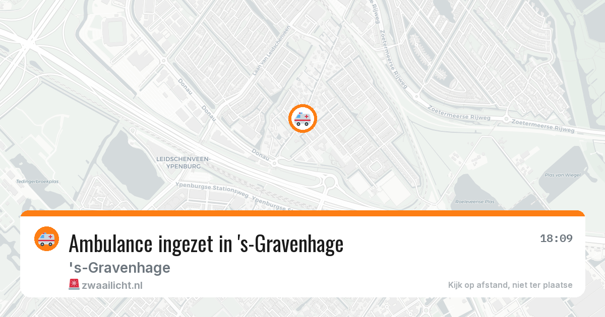 Ambulance ingezet in 's-Gravenhage — 1 apr 2026