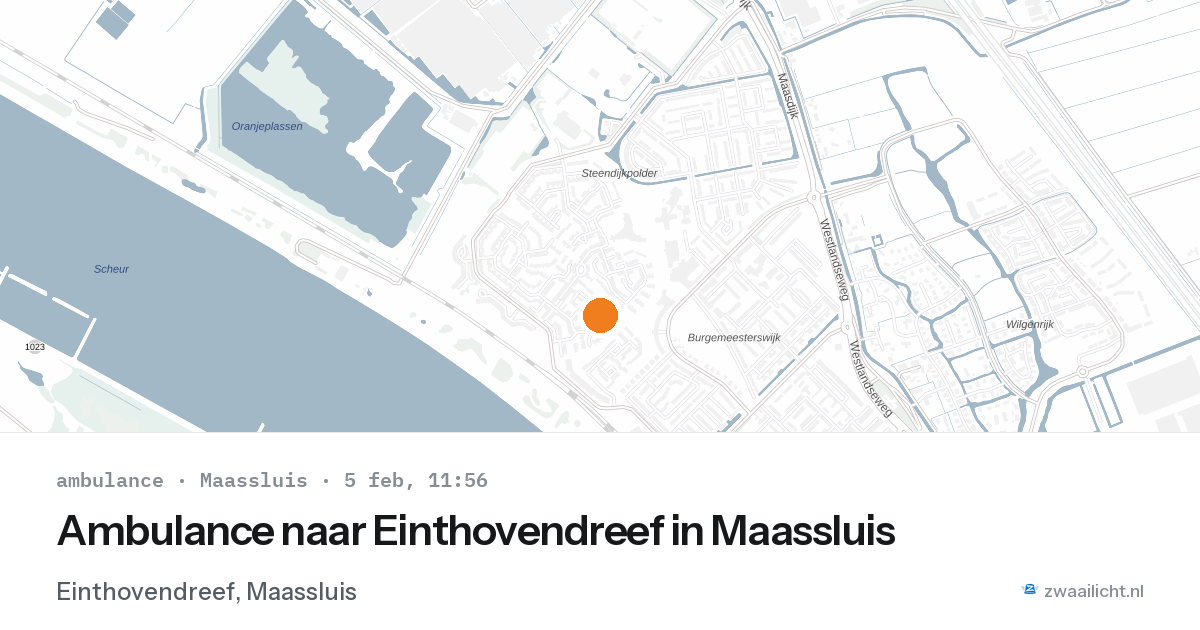 Ambulance naar Einthovendreef in Maassluis — 5 feb 2026