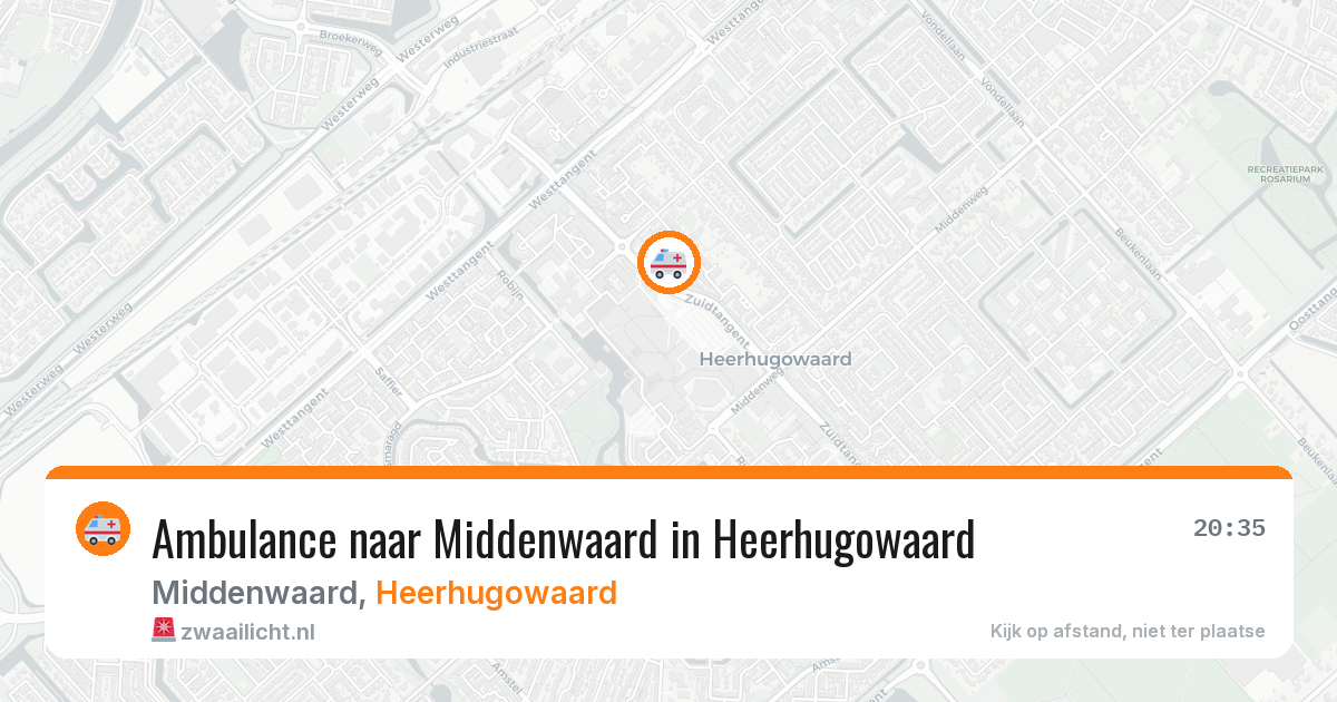 Ambulance naar Middenwaard in Heerhugowaard — 30 mei 2026