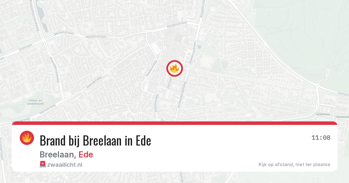 Brand bij Breelaan in Ede — 18 jul 2026