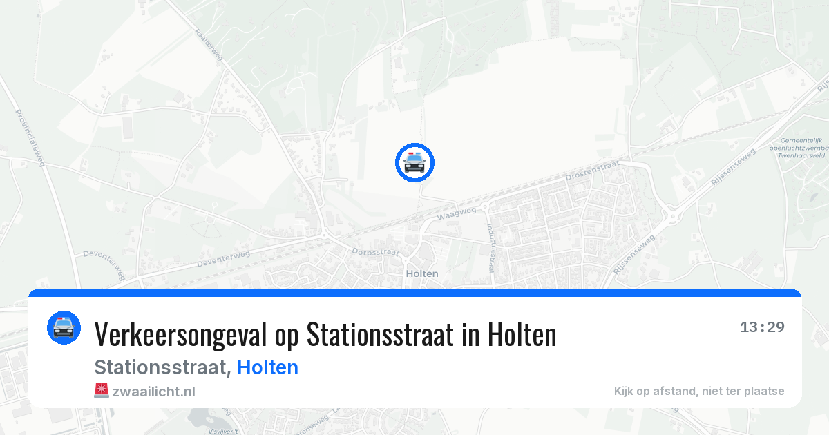 Verkeersongeval op Stationsstraat in Holten — 21 mei 2026