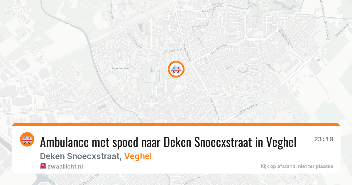 Ambulance met spoed naar Deken Snoecxstraat in Veghel — 18 feb 2026