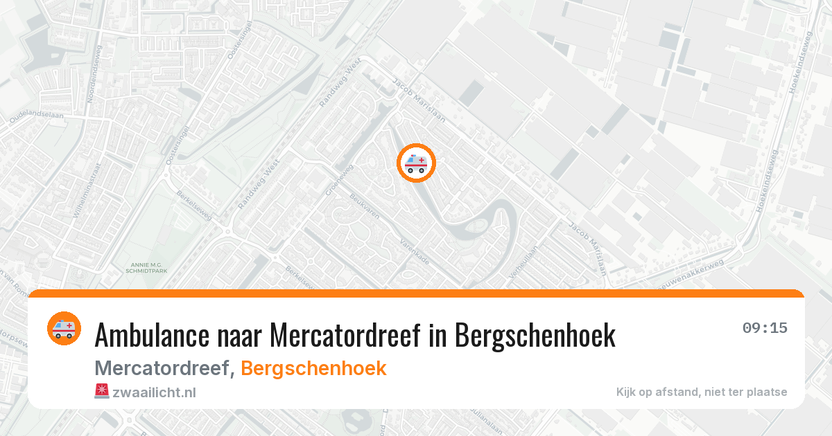 Ambulance naar Mercatordreef in Bergschenhoek — 10 mei 2026
