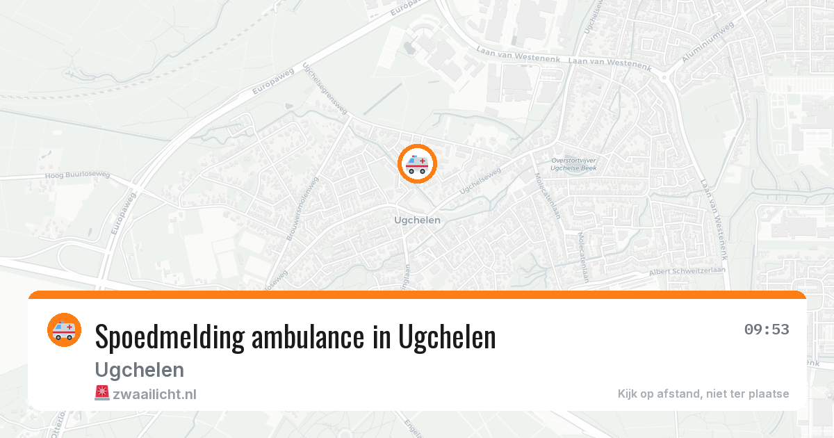 Spoedmelding ambulance in Ugchelen — 27 mrt 2026