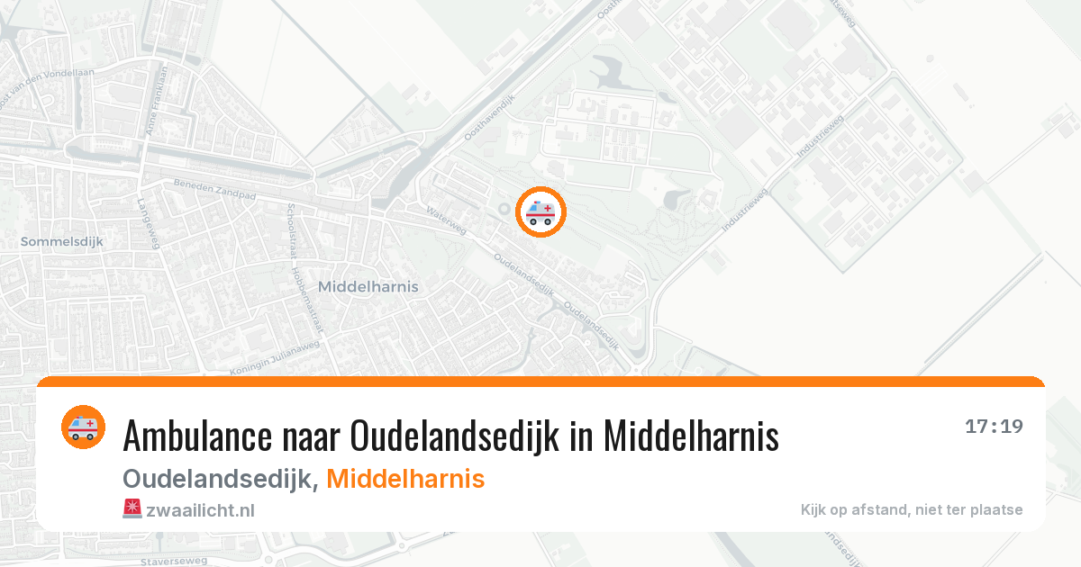 Ambulance naar Oudelandsedijk in Middelharnis — 13 jun 2026
