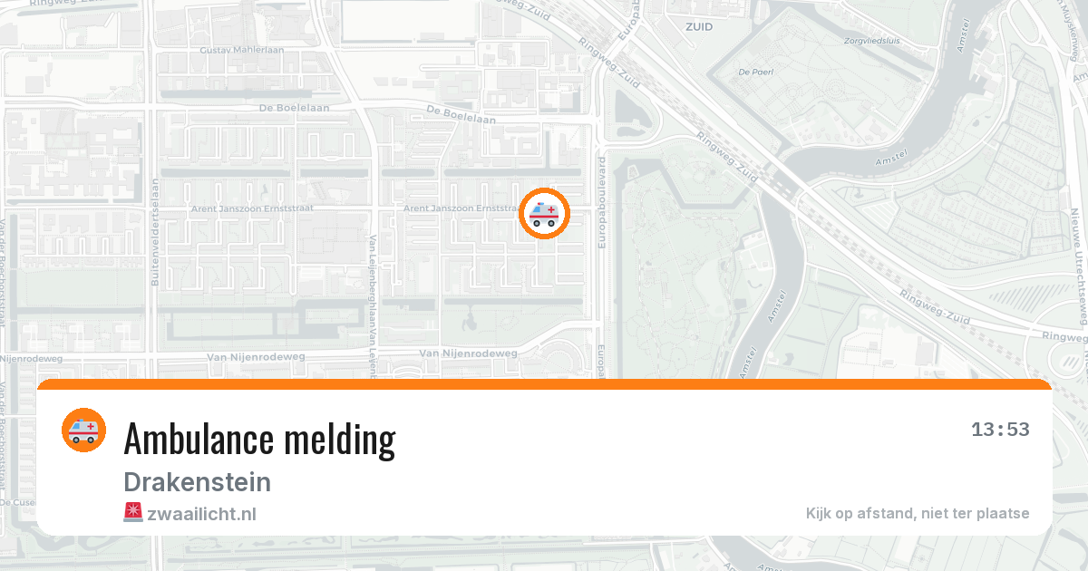 Ambulance melding — 13 jun 2026