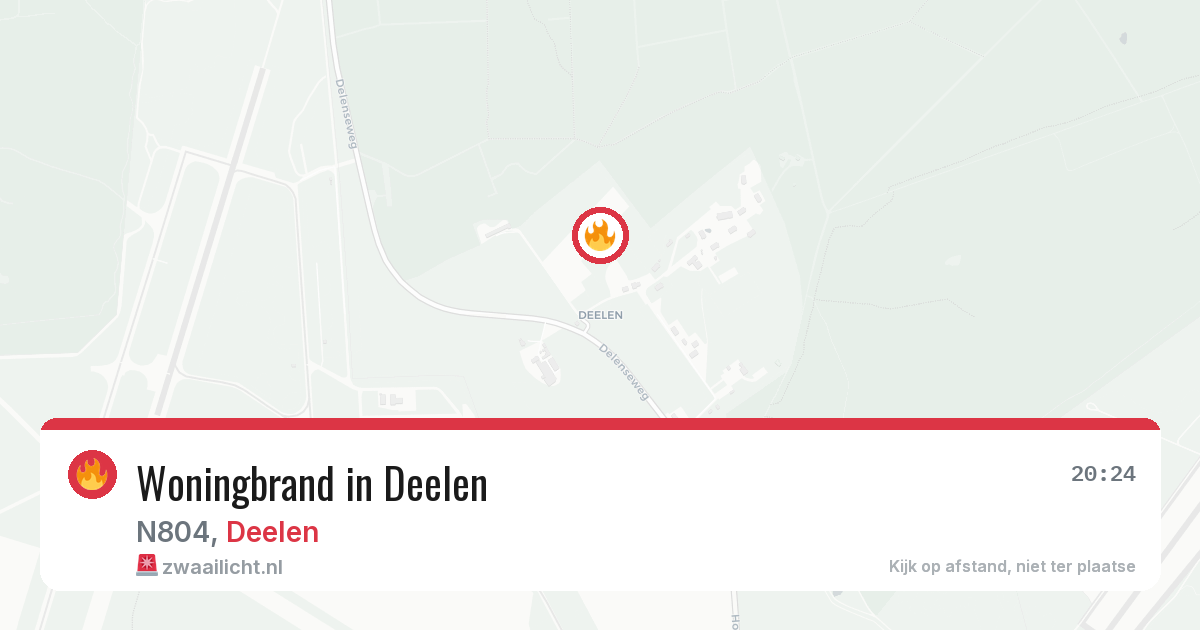 Woningbrand in Deelen — 7 jul 2026