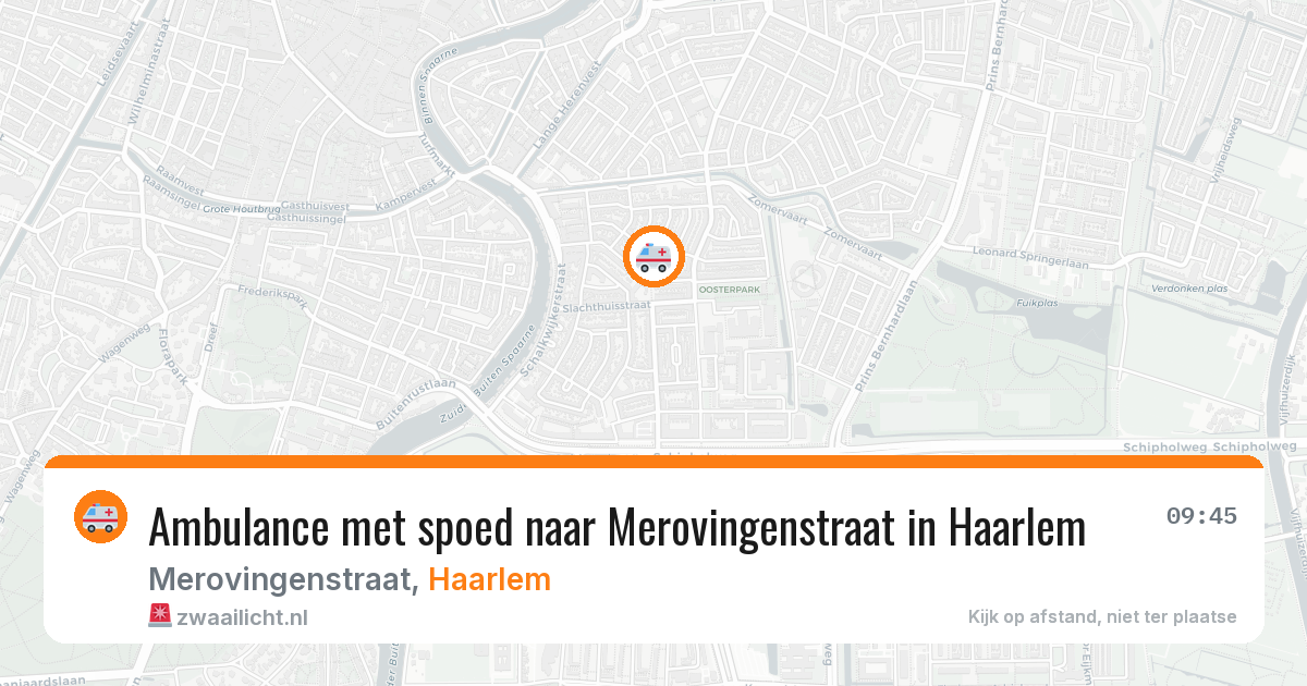 Ambulance met spoed naar Merovingenstraat in Haarlem — 6 apr 2026