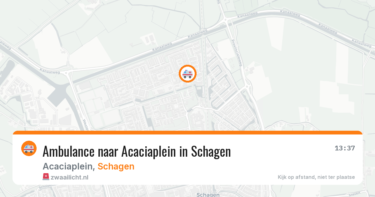 Ambulance naar Acaciaplein in Schagen — 22 mrt 2026