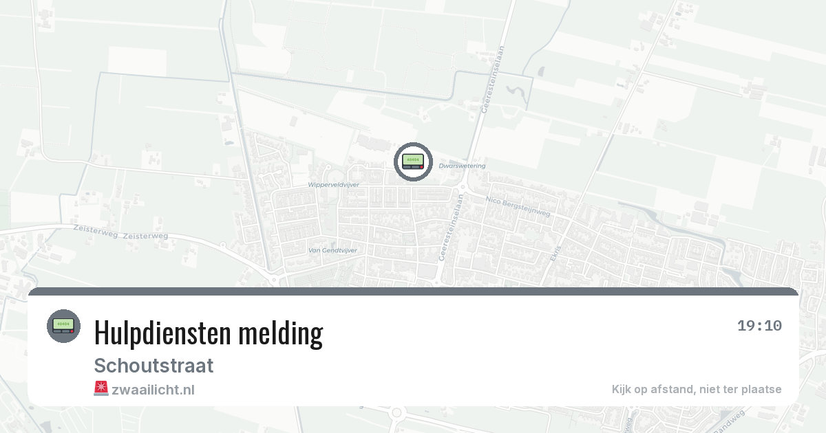 Hulpdiensten melding — 5 mei 2026