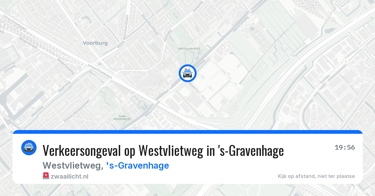 Verkeersongeval op Westvlietweg in 's-Gravenhage — 1 apr 2026