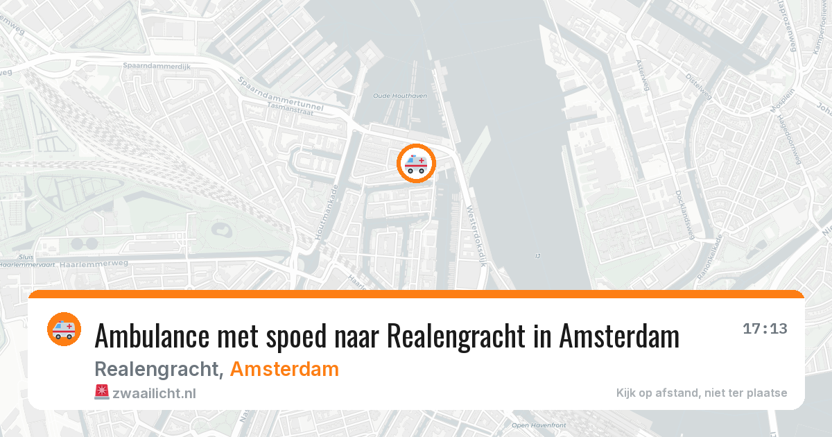 Ambulance met spoed naar Realengracht in Amsterdam — 12 jun 2026