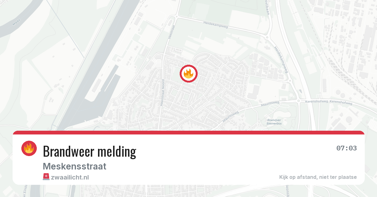 Brandweer melding — 30 mrt 2026