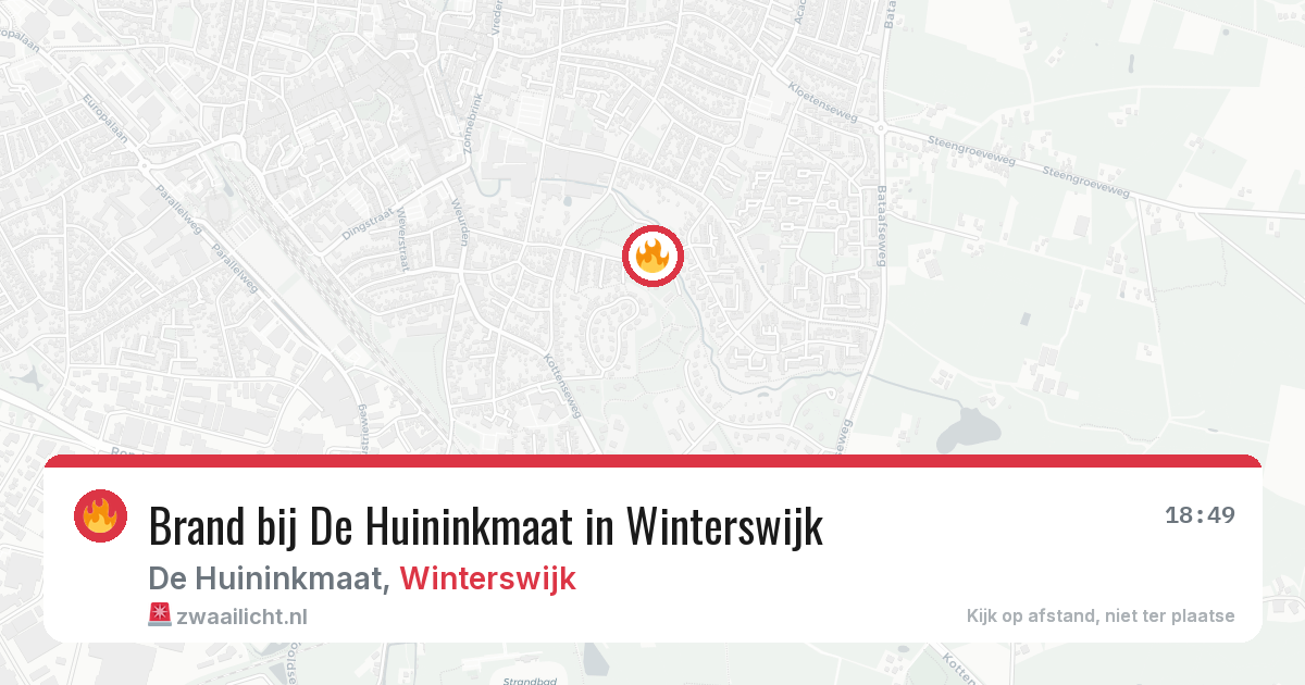 Brand bij De Huininkmaat in Winterswijk — 7 apr 2026