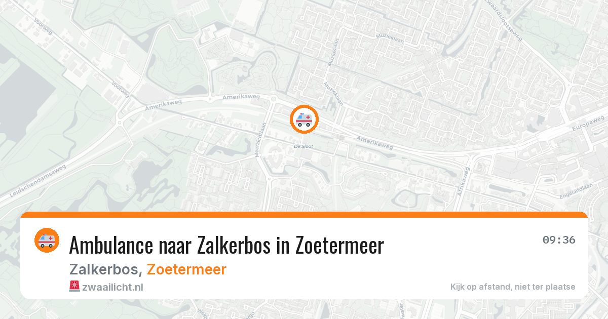 Ambulance naar Zalkerbos in Zoetermeer — 13 apr 2026