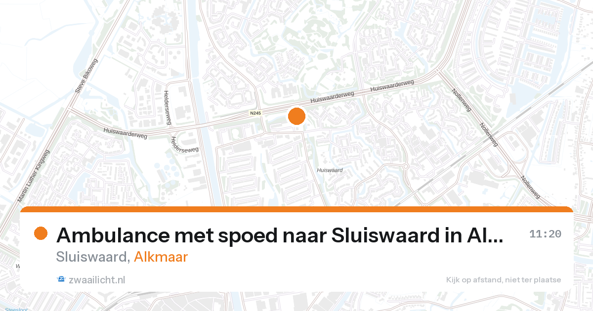 Ambulance met spoed naar Sluiswaard in Alkmaar — 19 mrt 2026