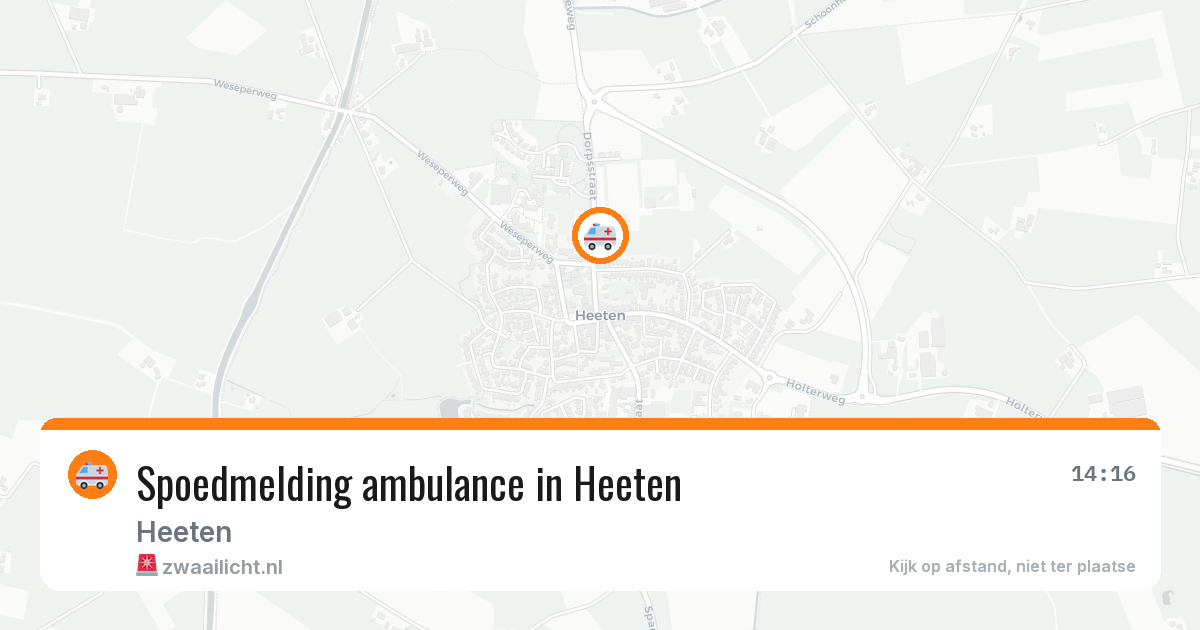 Spoedmelding ambulance in Heeten — 21 apr 2026