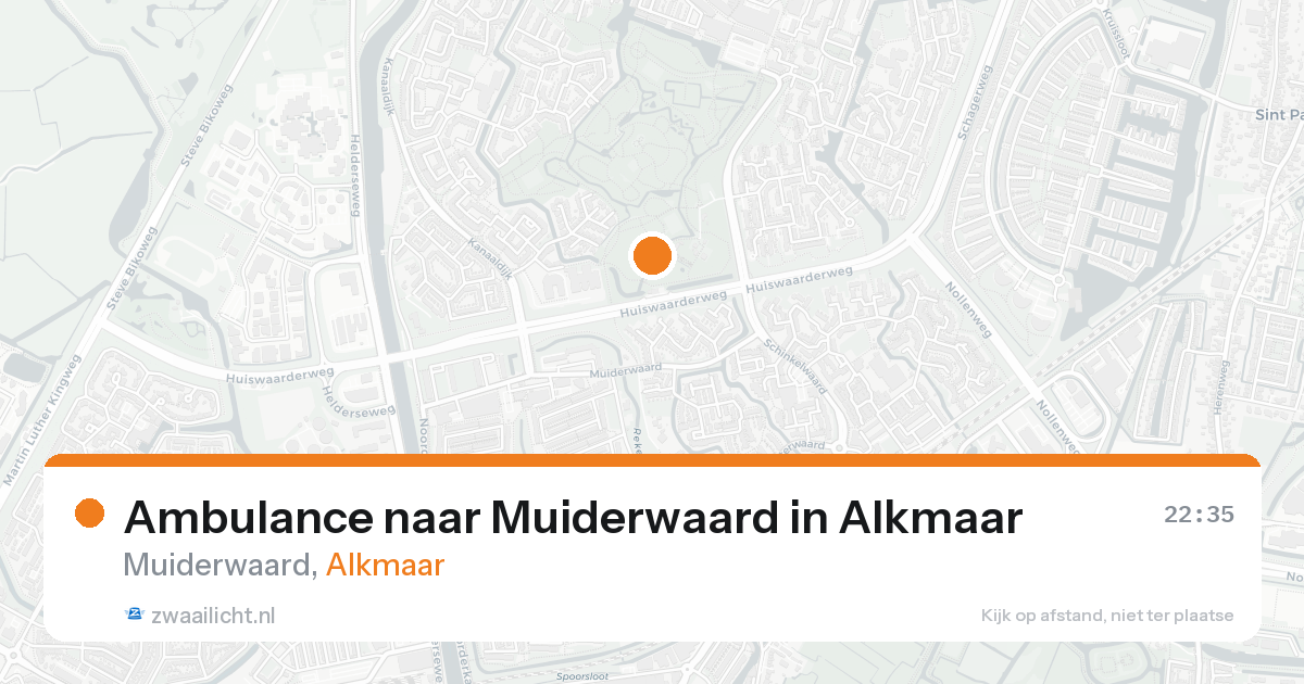 Ambulance naar Muiderwaard in Alkmaar — 2 jun 2026