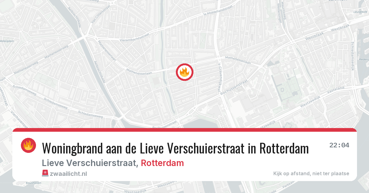 Woningbrand aan de Lieve Verschuierstraat in Rotterdam — 2 jun 2026
