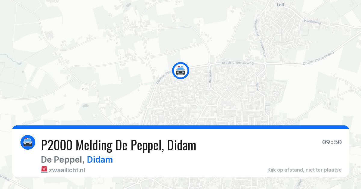P2000 Melding De Peppel, Didam — 29 jun 2026