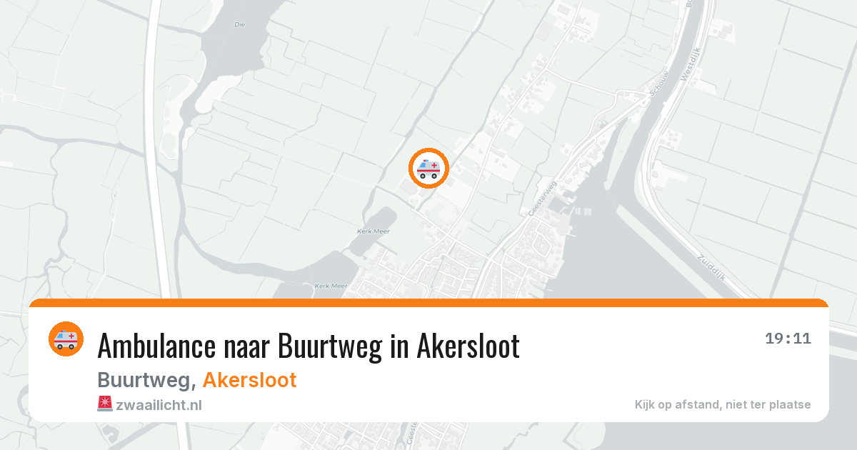 Ambulance naar Buurtweg in Akersloot — 16 apr 2026