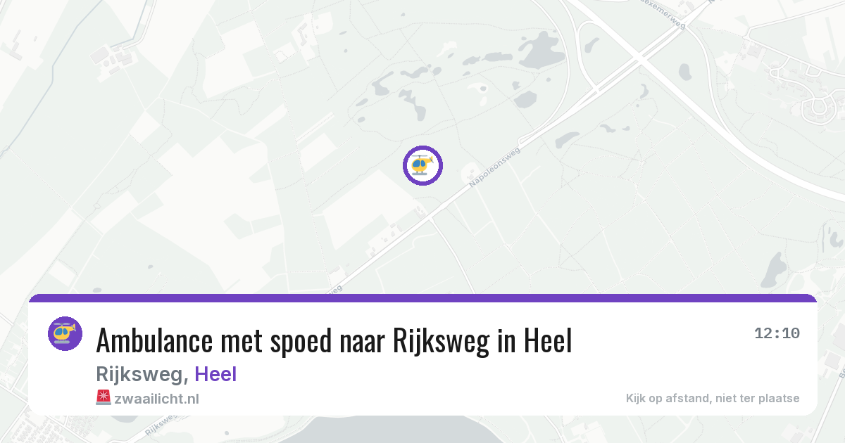 Ambulance met spoed naar Rijksweg in Heel — 18 jun 2026