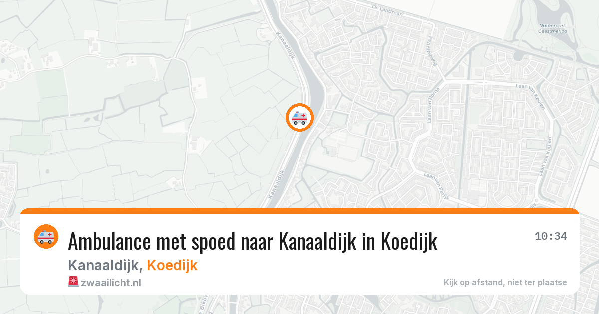 Ambulance met spoed naar Kanaaldijk in Koedijk — 5 apr 2026