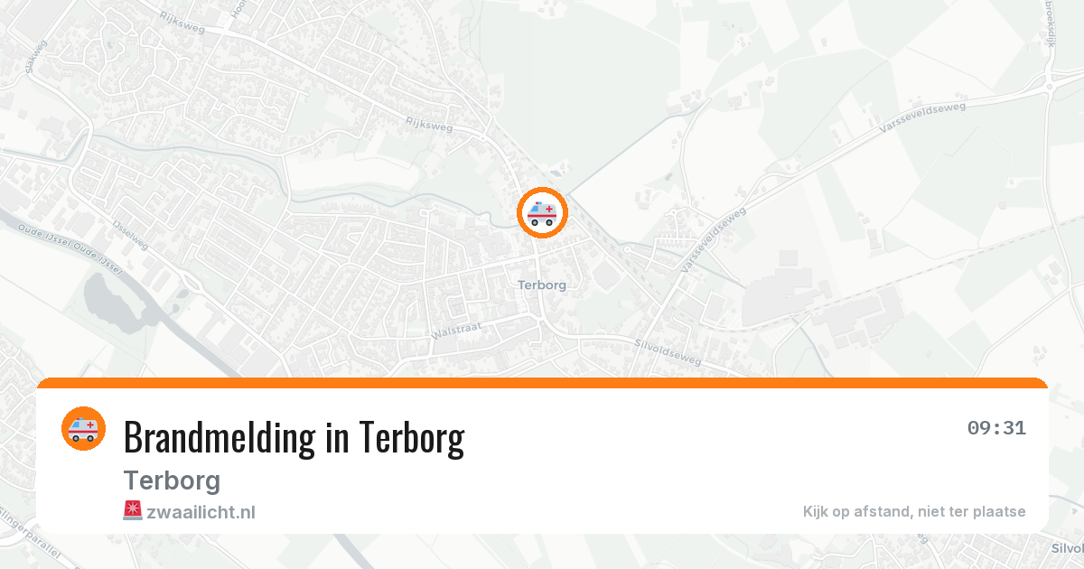 Brandmelding in Terborg — 30 jun 2026