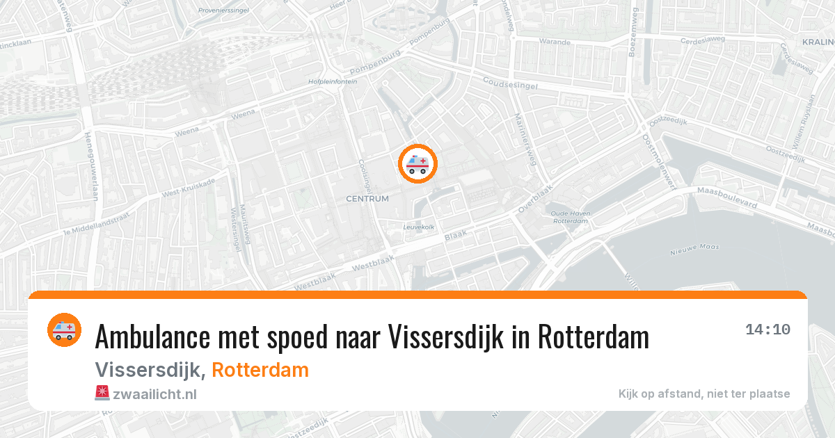 Ambulance met spoed naar Vissersdijk in Rotterdam — 29 apr 2026