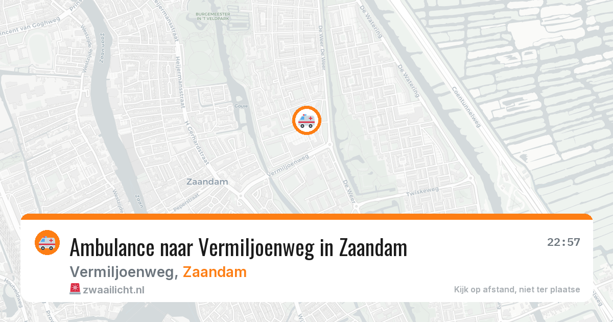 Ambulance naar Vermiljoenweg in Zaandam — 29 jan 2026