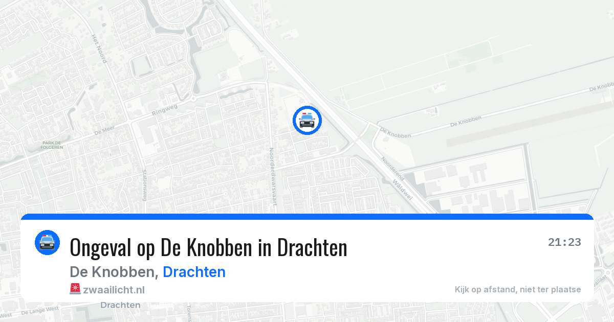 Ongeval op De Knobben in Drachten — 20 jan 2026