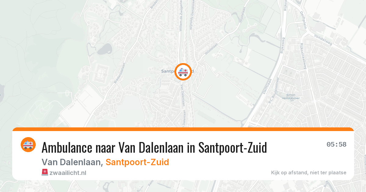 Ambulance naar Van Dalenlaan in Santpoort-Zuid — 27 jun 2026
