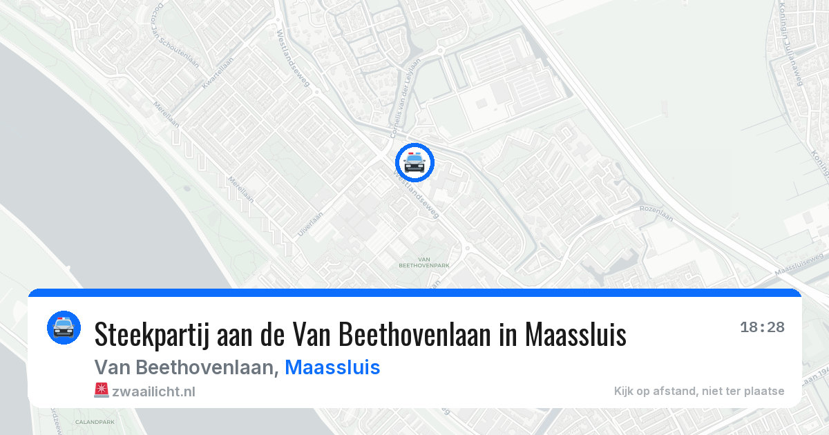 Steekpartij aan de Van Beethovenlaan in Maassluis — 8 mei 2026