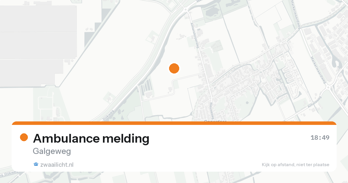 Ambulance melding — 30 jan 2026