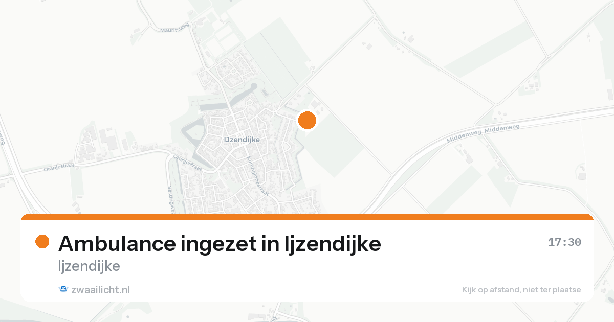 Ambulance ingezet in Ijzendijke — 14 aug 2026
