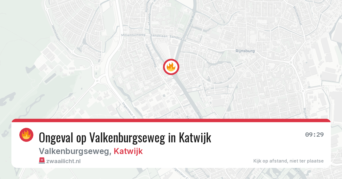 Ongeval op Valkenburgseweg in Katwijk — 20 mrt 2026