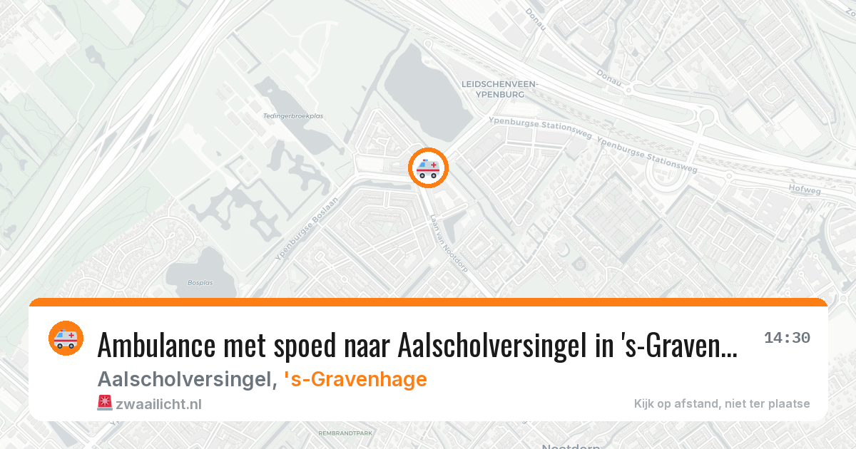 Ambulance met spoed naar Aalscholversingel in 's-Gravenhage — 22 apr 2026