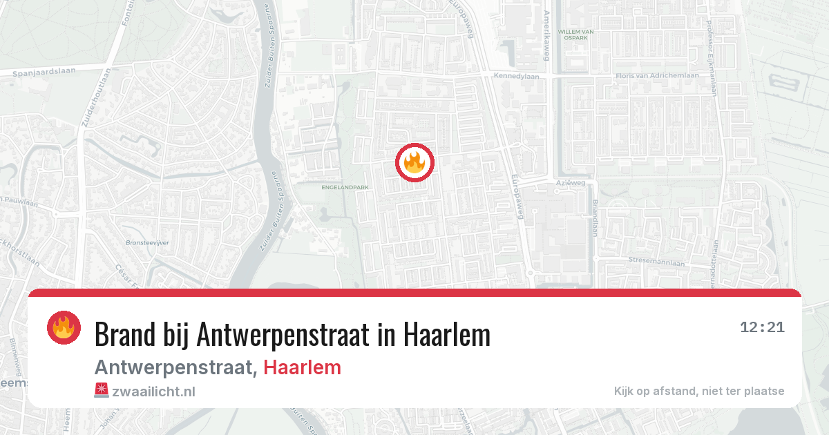 Brand bij Antwerpenstraat in Haarlem — 29 jun 2026