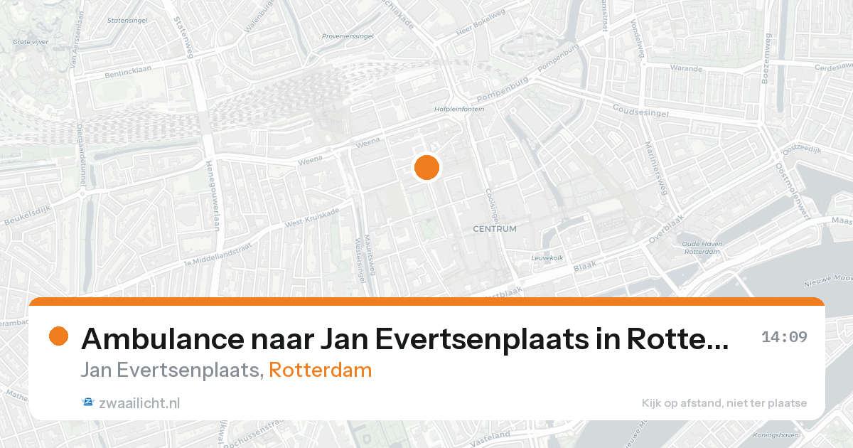 Ambulance naar Jan Evertsenplaats in Rotterdam — 24 aug 2026
