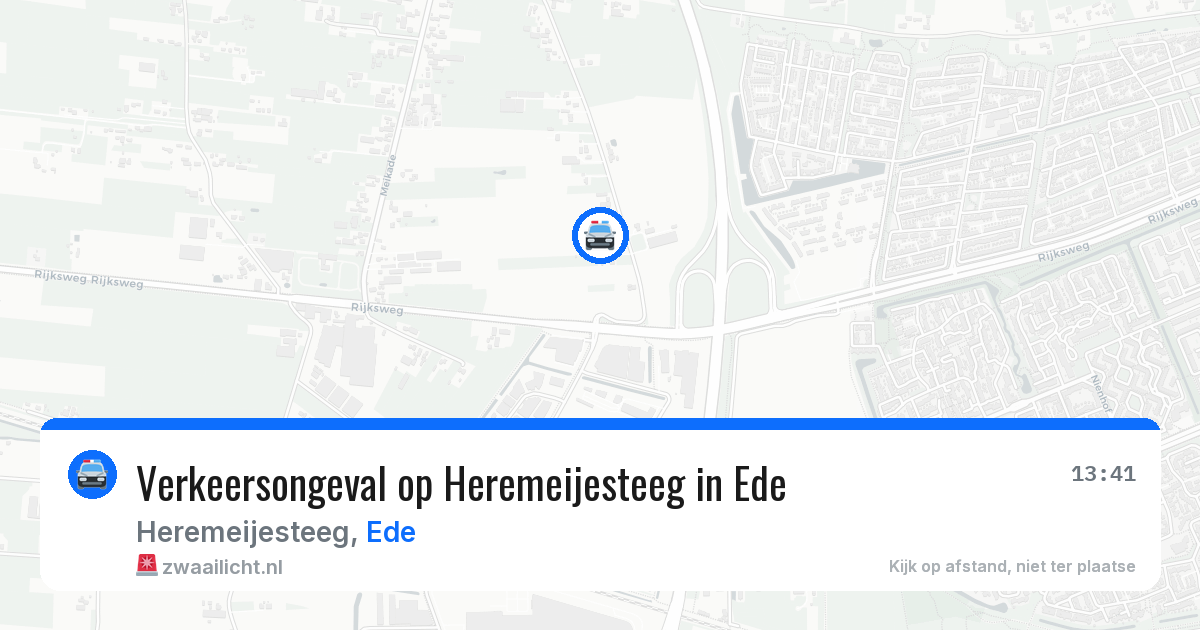 Verkeersongeval op Heremeijesteeg in Ede — 17 apr 2026