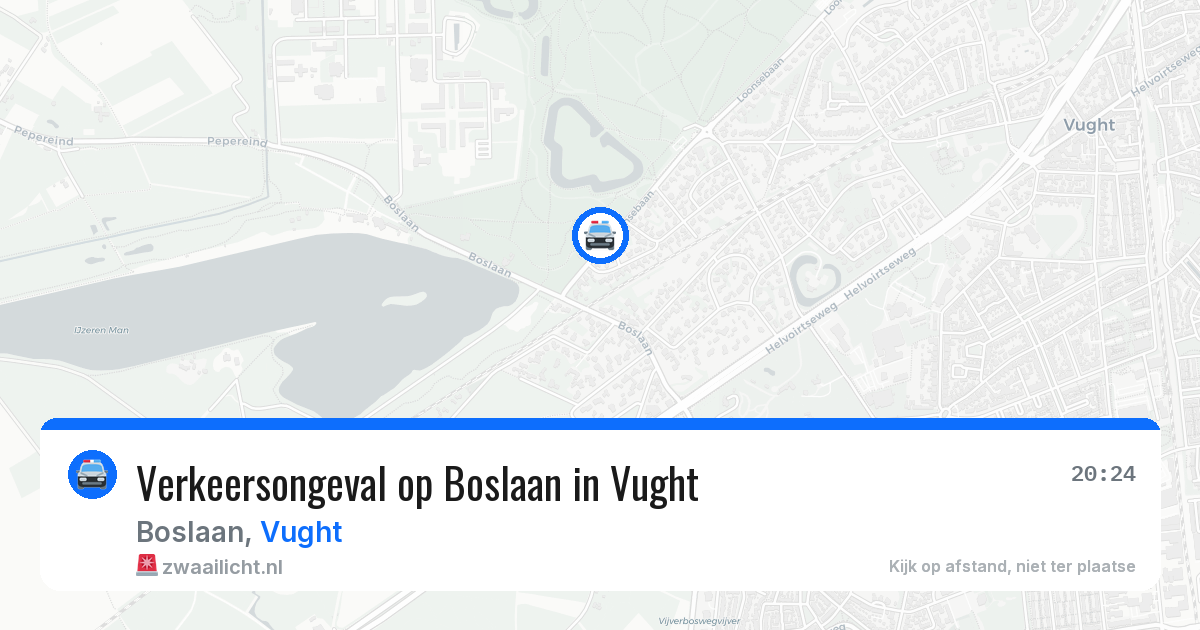 Verkeersongeval op Boslaan in Vught — 25 jun 2026