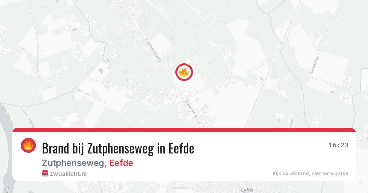 Brand bij Zutphenseweg in Eefde — 13 mei 2026