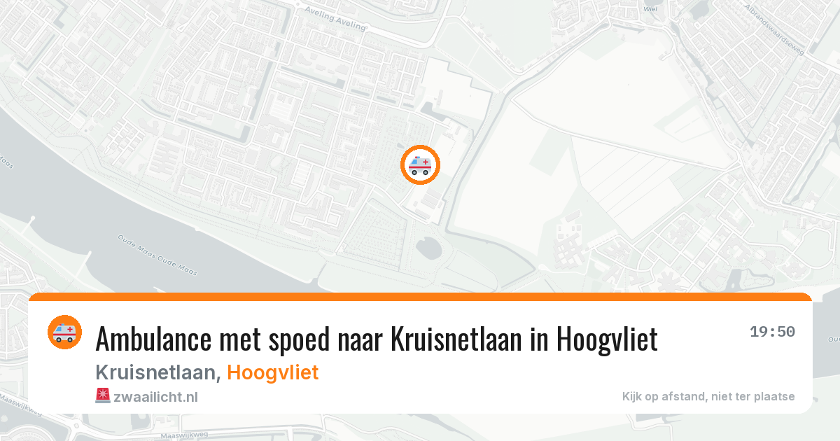 Ambulance met spoed naar Kruisnetlaan in Hoogvliet — 5 jul 2026