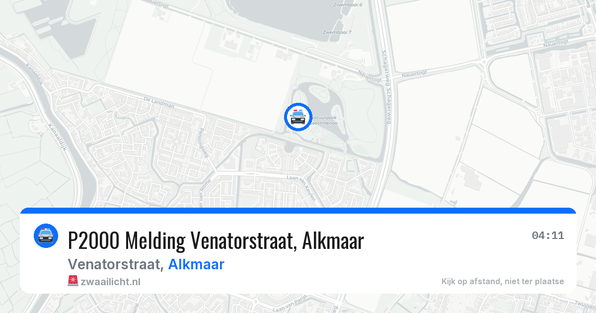 P2000 Melding Venatorstraat, Alkmaar — 29 apr 2026