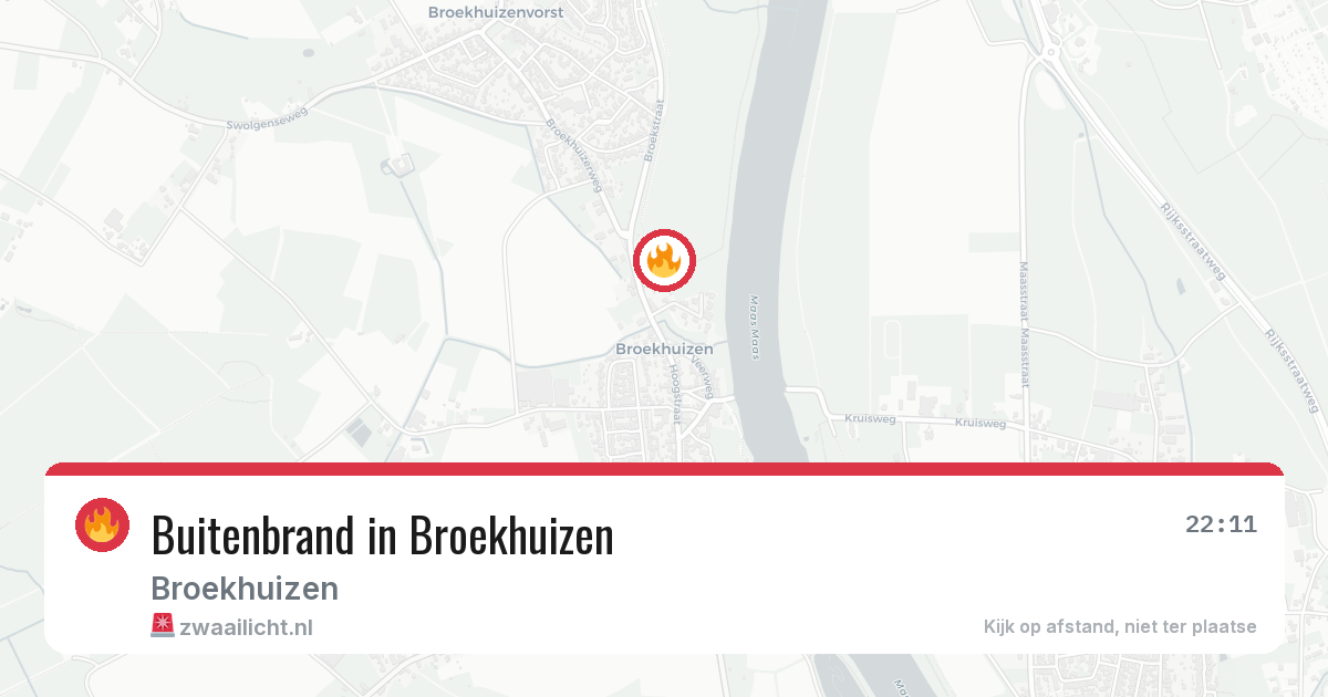 Buitenbrand in Broekhuizen — 27 jul 2026